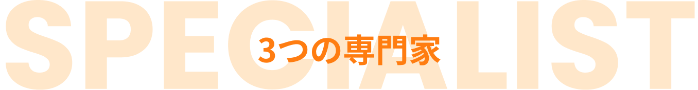 3つの専門家